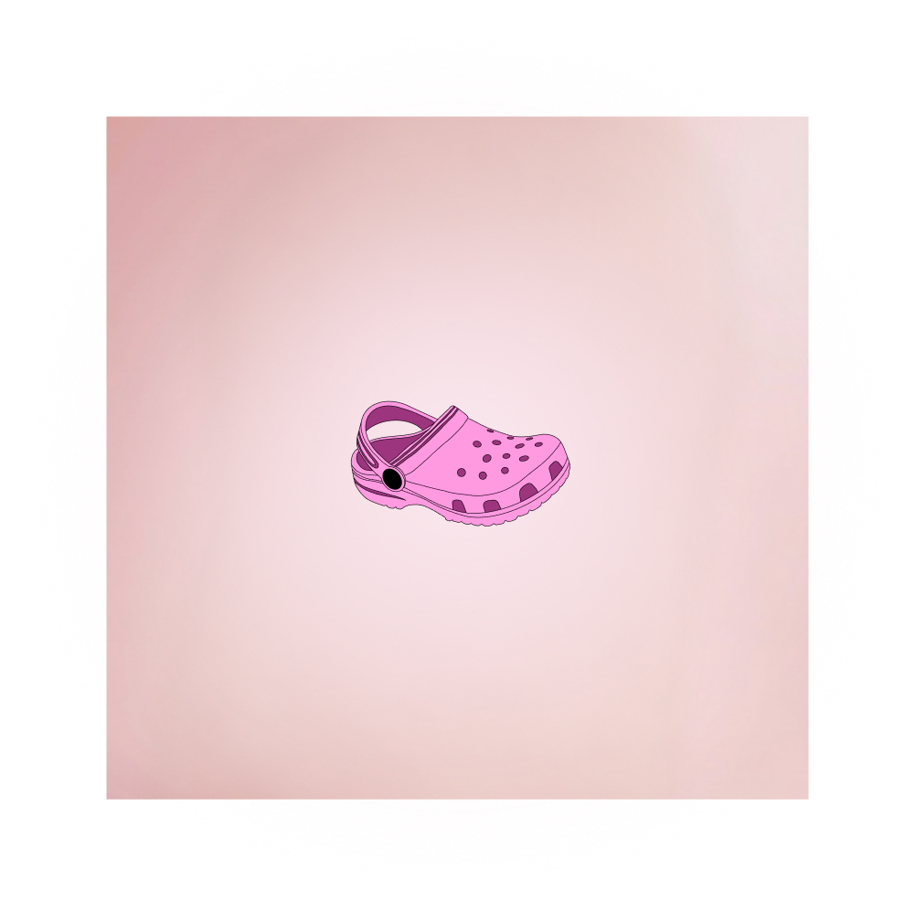 Crocs (rosa y violeta)