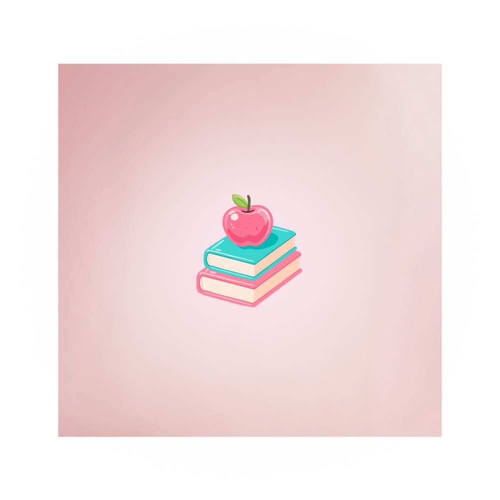 Libros y manzana