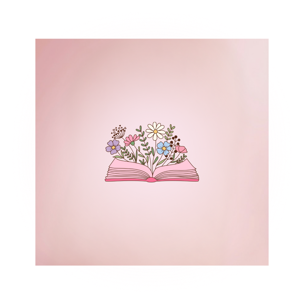 Libro con flores