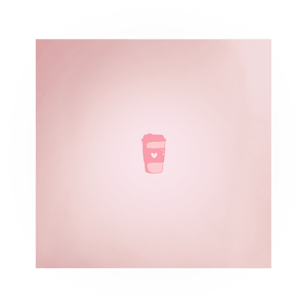 Vaso de café rosa
