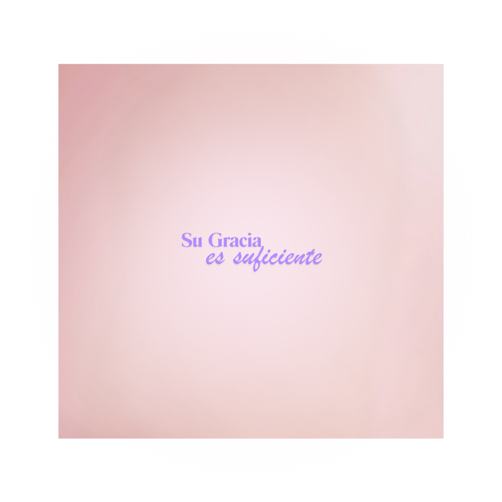 Su gracia es suficiente (violeta claro)
